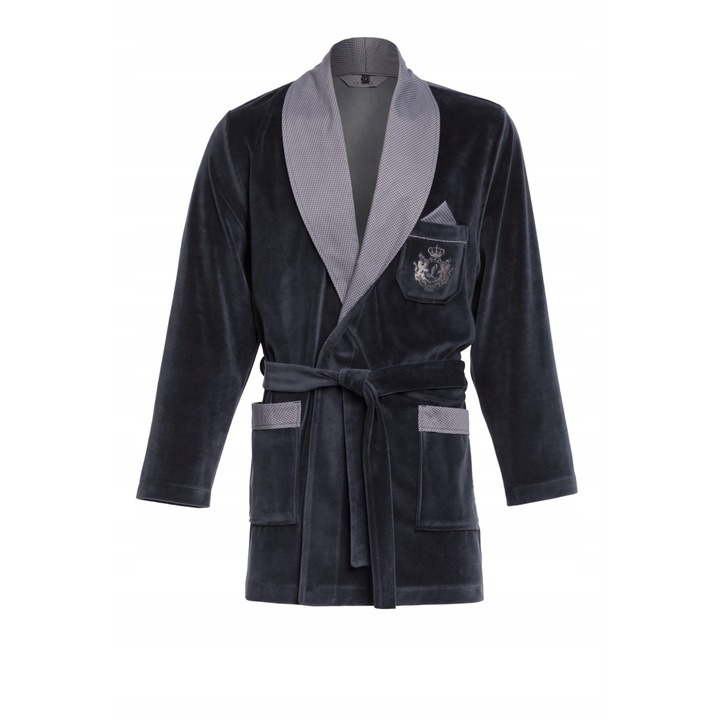 Halat de baie Revise, Bumbac/Poliester, Gri, 3XL