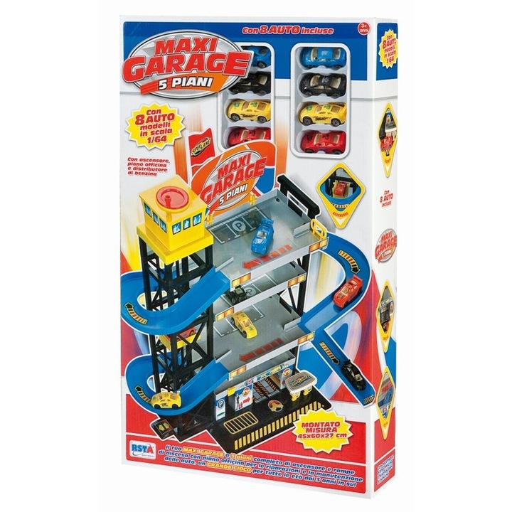 Color Baby játék garázs, 5 szintes, 64x38 cm