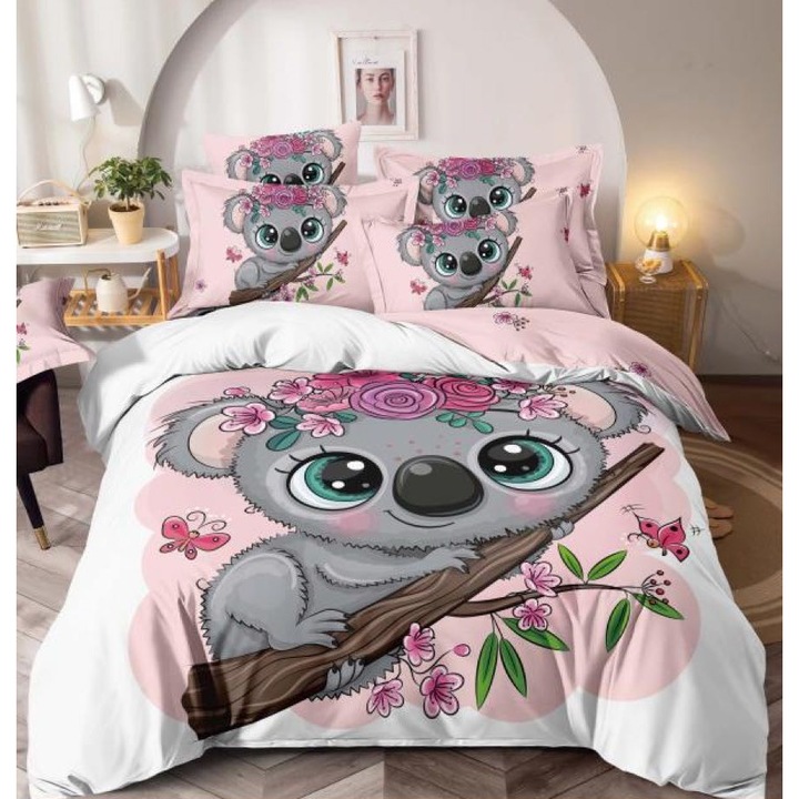 Lenjerii de Pat Finet 3D, 6 Piese, dimensiune Pat Dublu, 2 persoane - LJ29