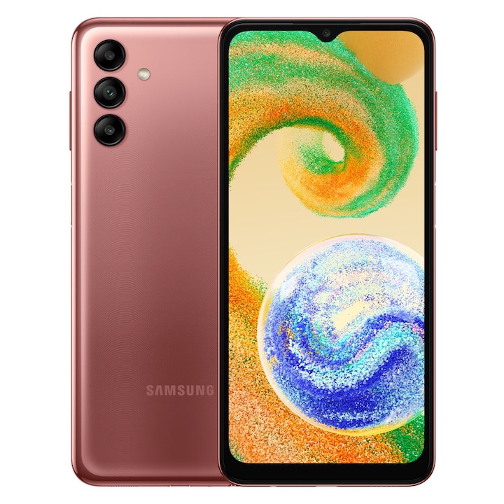 Telefon mobil Samsung Galaxy A04s, 64GB, 4GB RAM, 4G, Copper