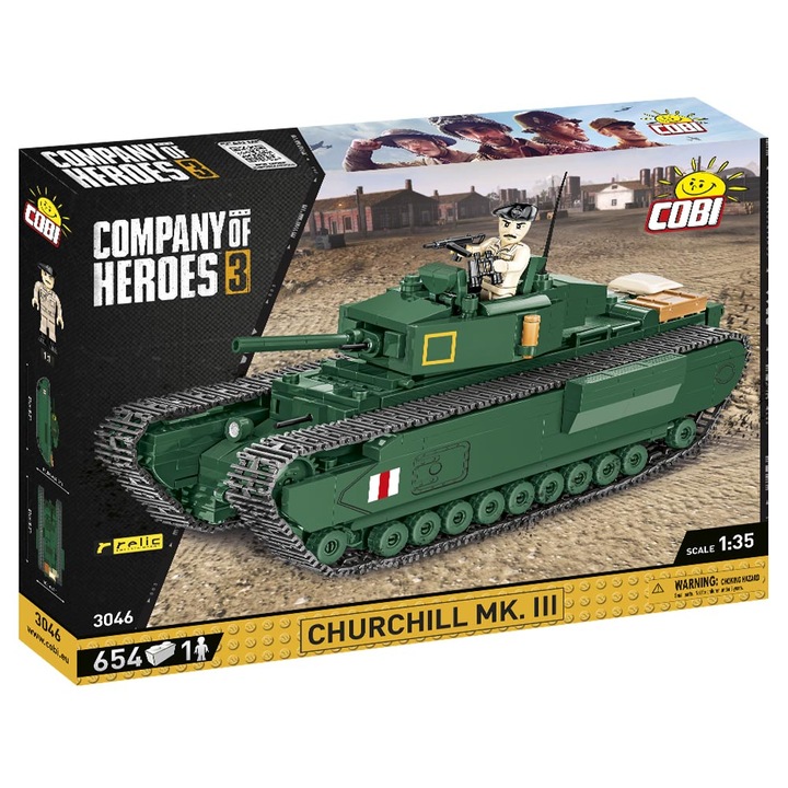 Конструктор Cobi Churchill MK.III, 654 части