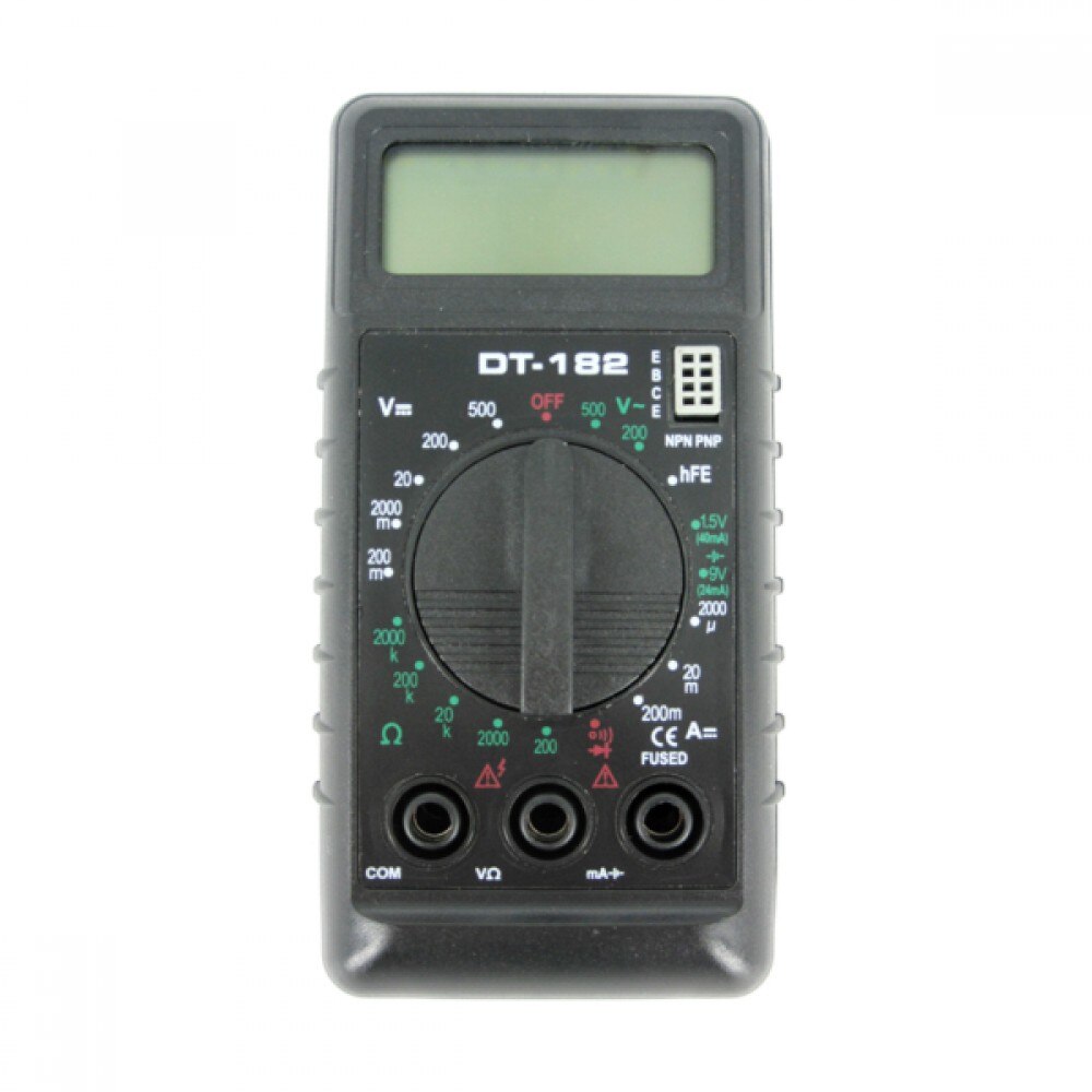 Multimetru digital DT-182, Protectie suprasarcina, Indicator baterie ...
