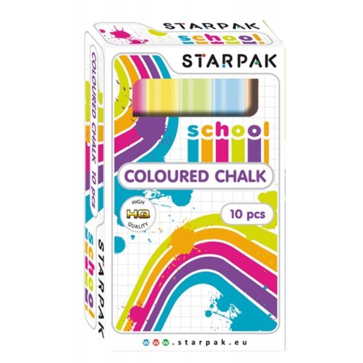 Set 10 bucati creta, Starpak, Multicolor