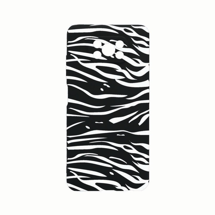 Szilikon telefontok, Xiaomi Poco X3 / Poco X3 (NFC), Zebra, Kamera védő, Fekete c-B 134