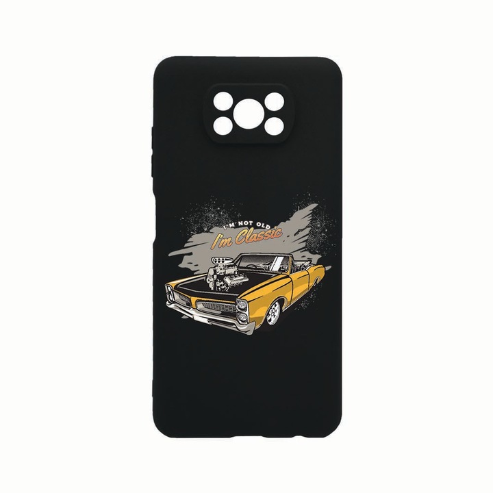 Силиконов калъф Unique за Xiaomi Poco X3 Pro, I'm Not Old, защита на камерата, Black c-B 826