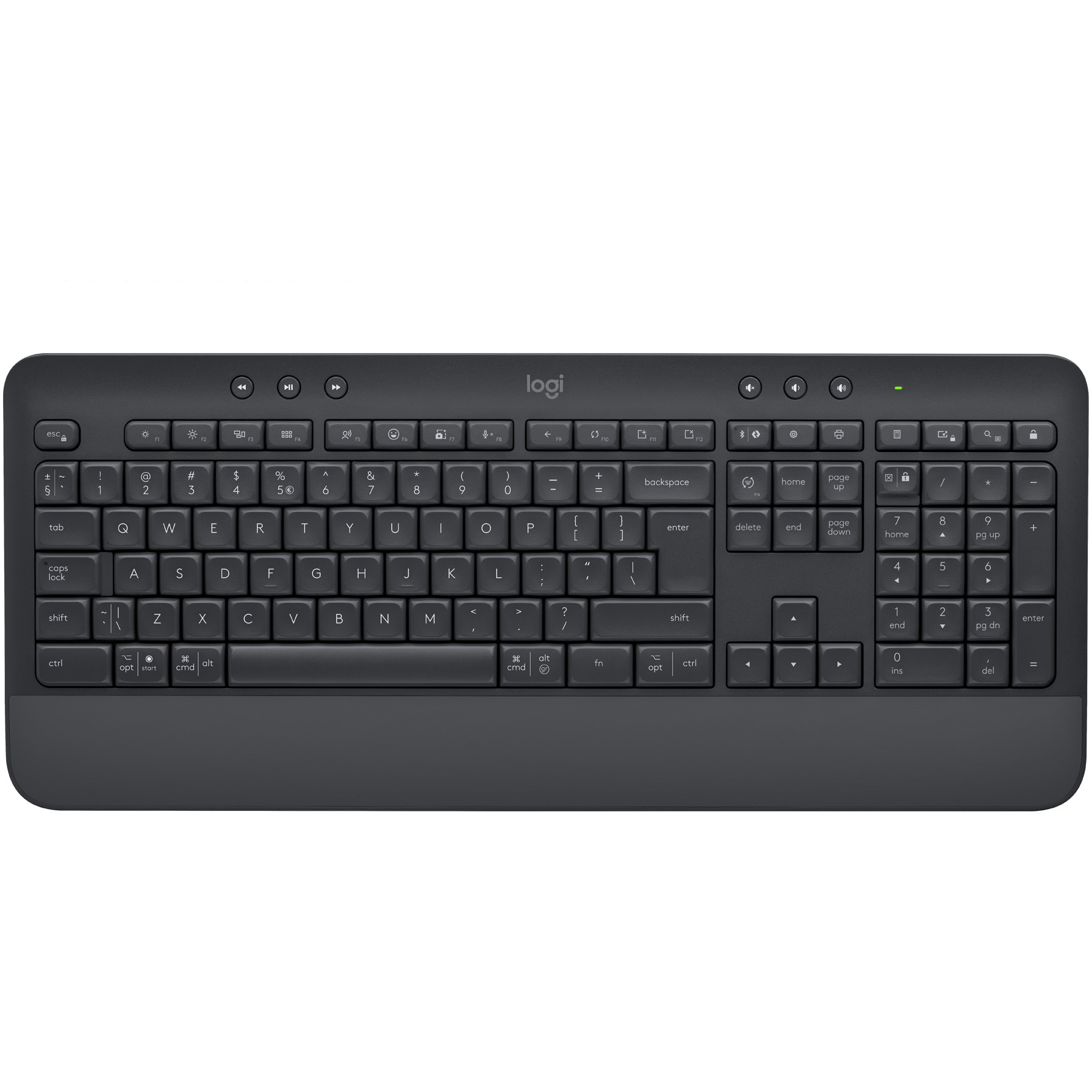 Tastatura wireless Logitech Signature K650, layout US INT'L, Graphite