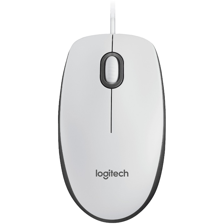 Мишка Logitech M100, Бял