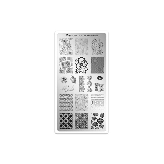 Matrita pentru unghii, MoonbasaNails, 110 My Secret Garden