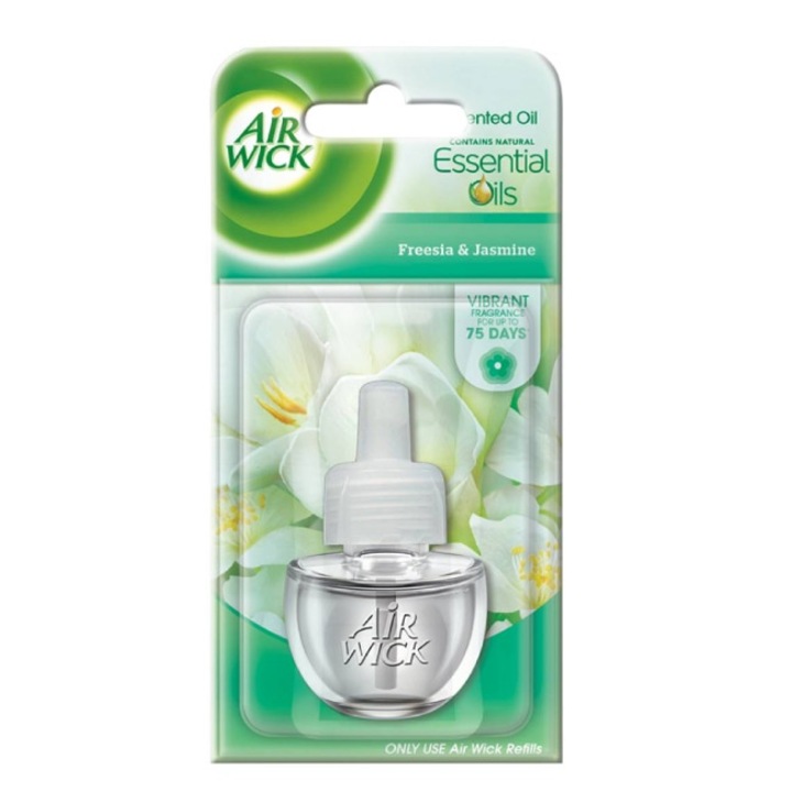 Пълнител за електрически ароматизатор AIR WICK 5020100949, 19 ML, Фрезия/Жаcмин