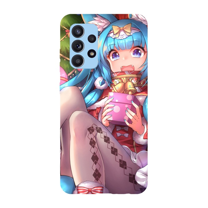 Husa Craciun compatibila cu Samsung Galaxy A71 model Gift opening, Silicon, TPU, Viceversa