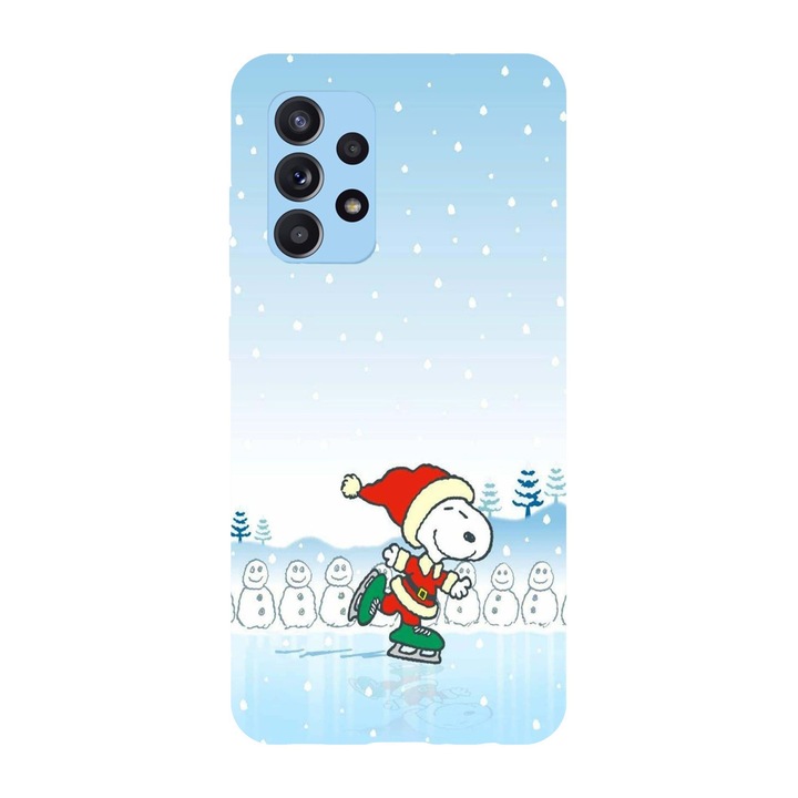 Husa Craciun compatibila cu Samsung Galaxy A33 5G model Snoopy Christmas tree, Silicon, TPU, Viceversa