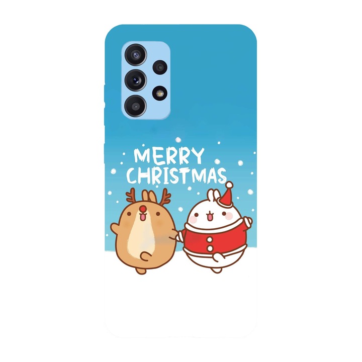 Husa Craciun compatibila cu Samsung Galaxy A72 5G model Cute merry Christmas, Silicon, TPU, Viceversa