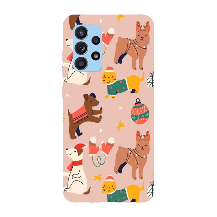 Husa Craciun compatibila cu Samsung Galaxy A51 5G model Animal Christmas, Silicon, TPU, Viceversa