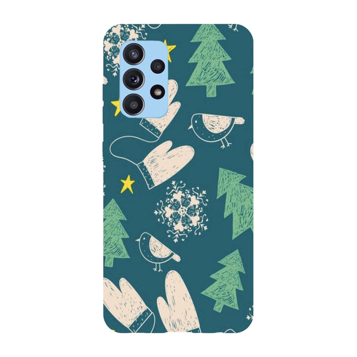 Коледен калъф, съвместим с Samsung Galaxy Xcover 5 Коледен подарък, силикон, TPU, обратното