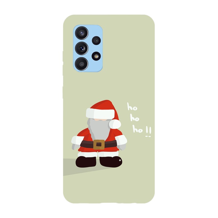 Коледен калъф, съвместим с модел Samsung Galaxy A51 5G Ho ho ho Santa, силикон, TPU, обратното