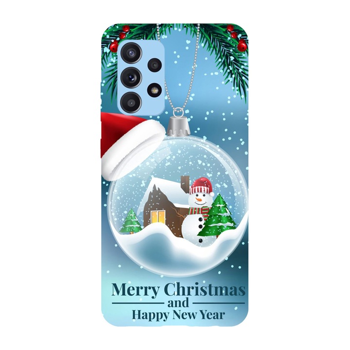 Husa Craciun compatibila cu Samsung Galaxy A71 model Christmas street, Silicon, TPU, Viceversa