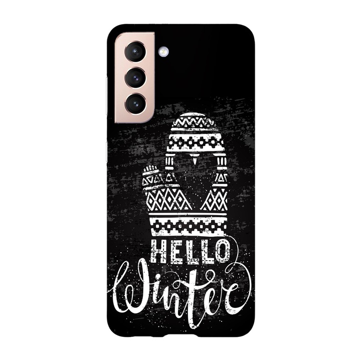 Husa Craciun compatibila cu Samsung Galaxy S21 FE model hello winter, Silicon, TPU, Viceversa