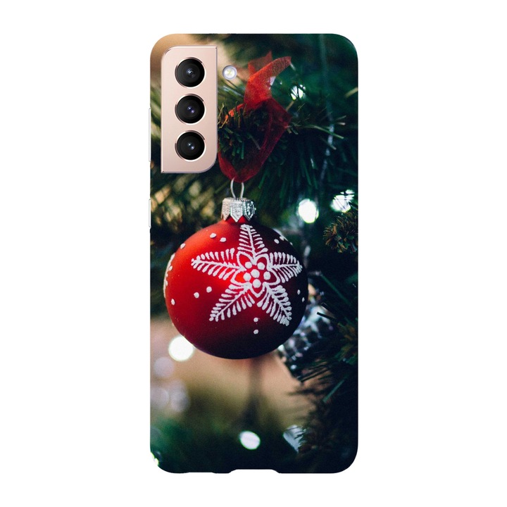 Husa Craciun compatibila cu Samsung Galaxy S21 FE model Snowflake Christmas Globe, Silicon, TPU, Viceversa