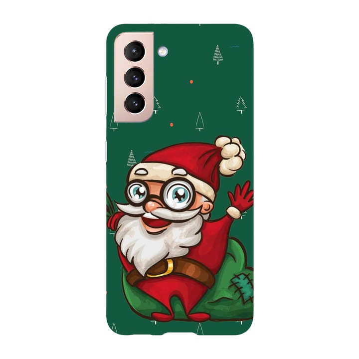 Husa Craciun compatibila cu Samsung Galaxy S22 Plus model Sweet Santa, Silicon, TPU, Viceversa