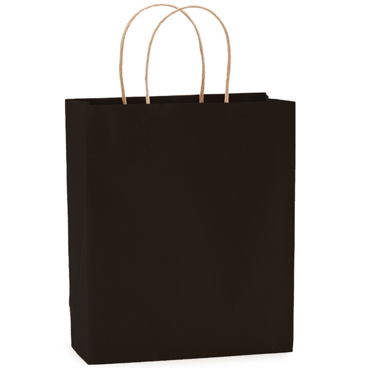 Комплект от 50 крафт хартиени торби, черни, Roly, 110 g/m², 32 x 40 cm