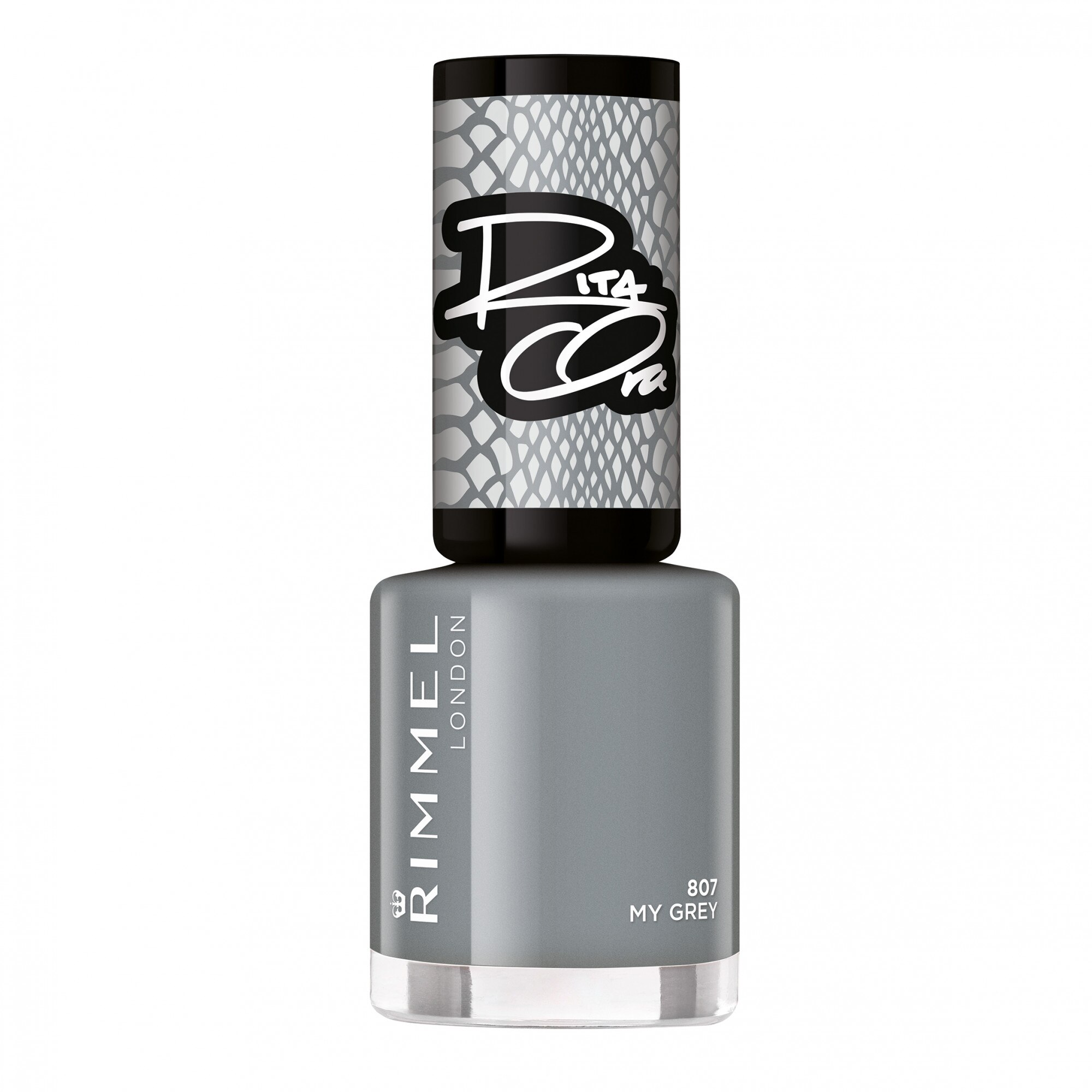 Lac de Unghii Rimmel London 60 Seconds Super Shine, 807 My Grey, 8 ml