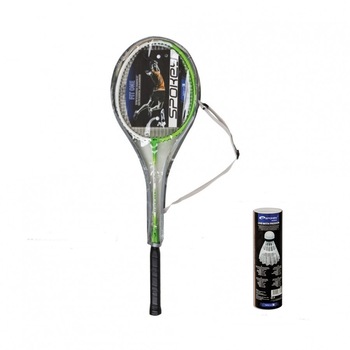 Racheta badminton Spokey FIT ONE cu husa si 6 fluturasi plastic Racheta badminton Spokey FIT ONE cu husa si 6 fluturasi plastic