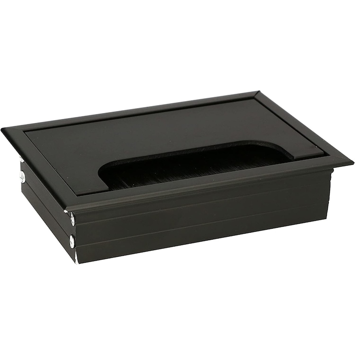 Suport trecere cabluri, Kotarbau, Aluminiu, 120 x 80 mm, Negru