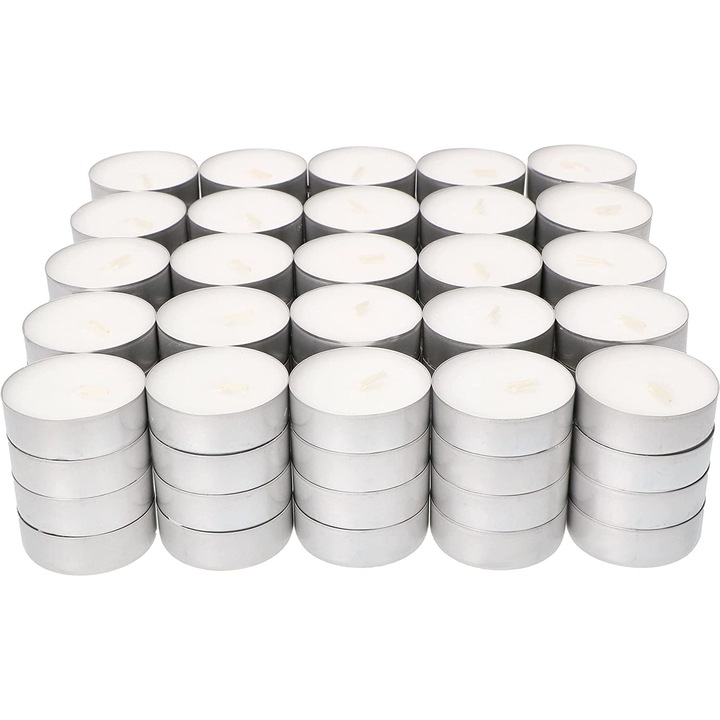 Комплект свещи Kotarbau, 1118 g, Бял, 100 броя