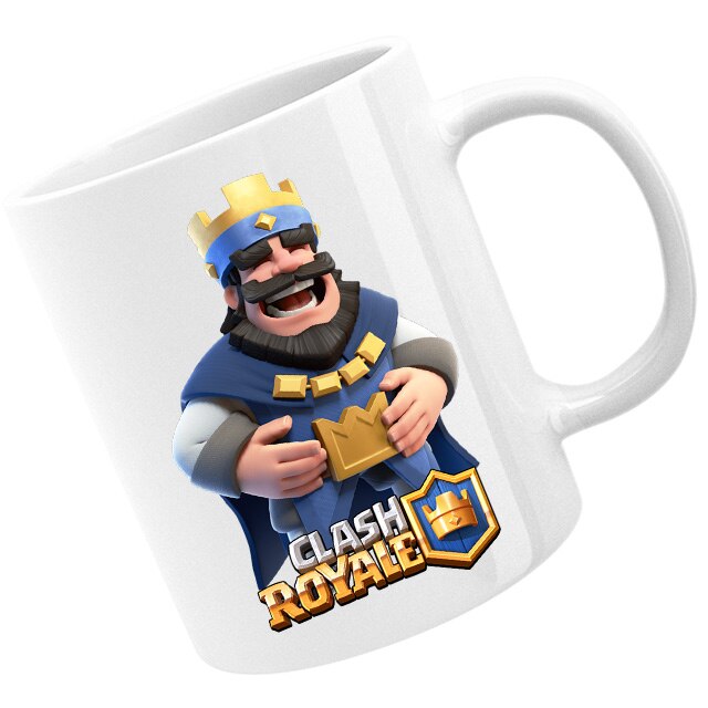 Mousepad Gaming Clash Royale King Laugh Player Blue Side Gold, 21x19 см 