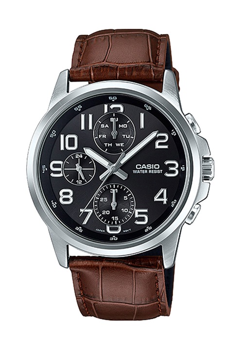 Casio Ceas maro cu argintiu cu functii multiple MTP