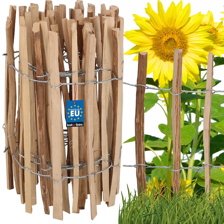 Gard de Gradina, Kotarbau, Metal/Lemn, 50 x 500 cm