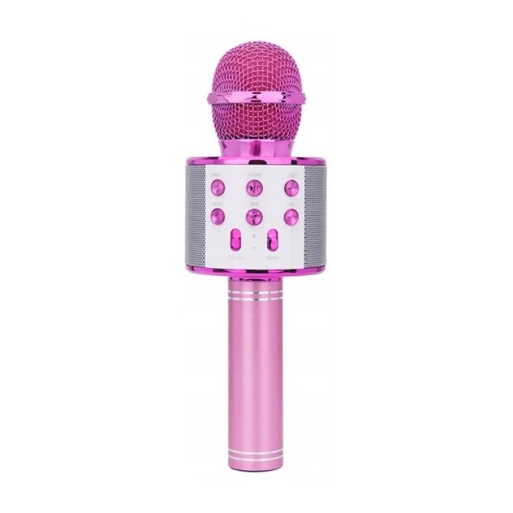 Microfon karaoke ws585 XREC, wireless, bluetooth, roz