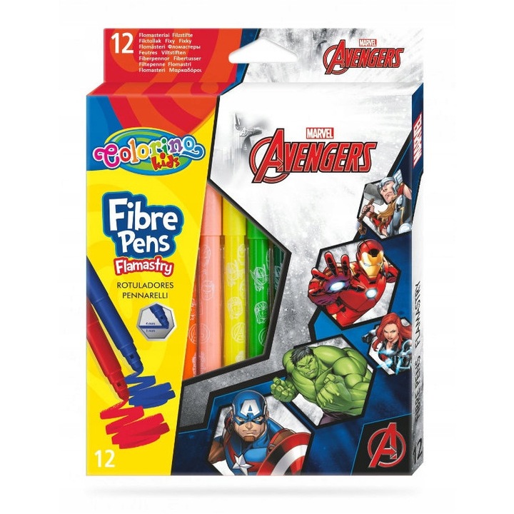Colorino Carioci colorate Marvel 12 buc