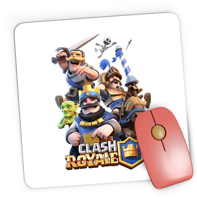 Mousepad Gaming Clash Royale King Laugh Player Blue Side Gold, 21x19 см 