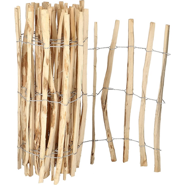 Gard de Gradina, Kotarbau, Lemn/Metal, 90x500 cm