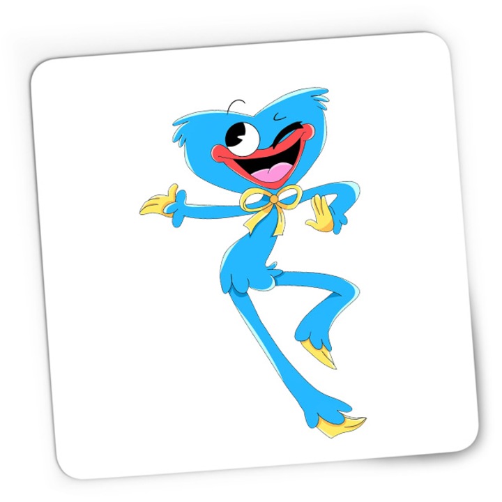 Mousepad Gaming Huggy Wuggy Childish Look Playful Giggle Cute, 21x19 см