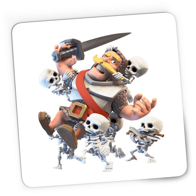 Mousepad Gaming Clash Royale King Laugh Player Blue Side Gold, 21x19 см 