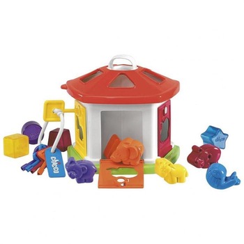 Casuta Zoo cu cuburi Chicco, 12+ Casuta Zoo cu cuburi Chicco, 12+