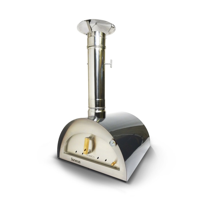 Cuptor pizza pe lemne, 60cm, Igneus Classico, Grafit