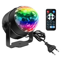 Lampa disco, YWX®, joc lumini, control vocal, RGB, usb, stick,6W, telecomanda, moduri multiple, Multicolor