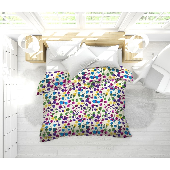 Pilota, Alcam, Polka, microfibra matlasata, 210x240 cm, 350g/mp