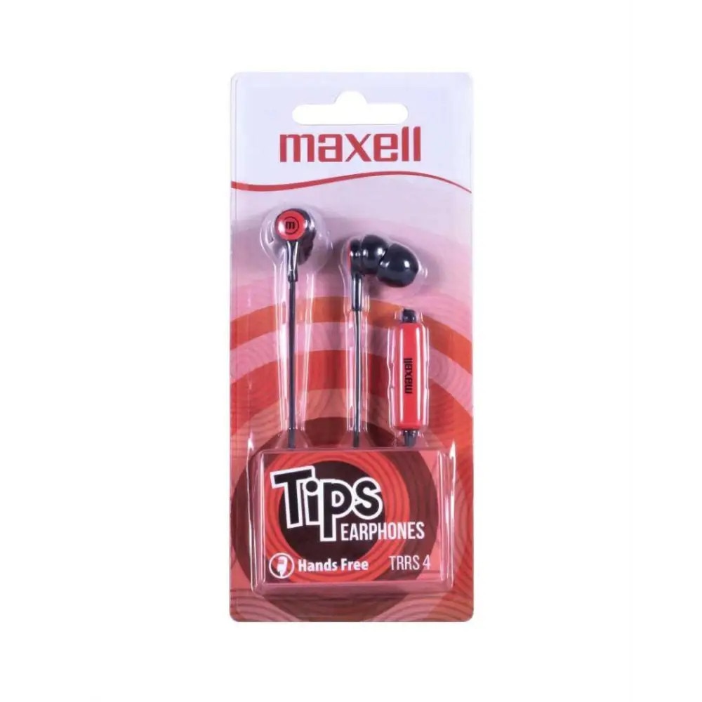 Casti cu microfon MAXELL IN-TIPS RED