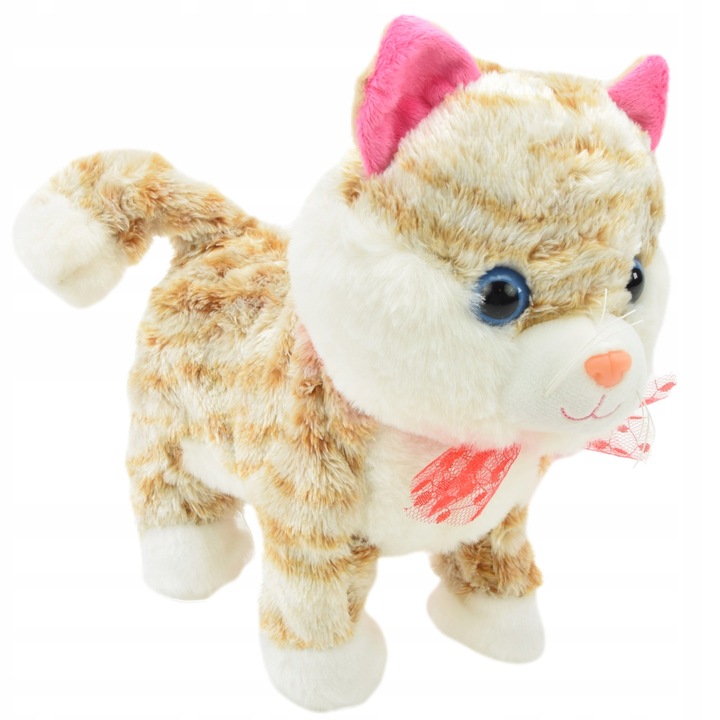 Pisica interactiva in lesa, Plusica, Functie de miscare, Multicolor