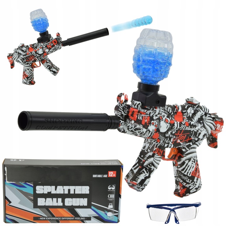 Pusca MP5cu bile, Plastic, Multicolor