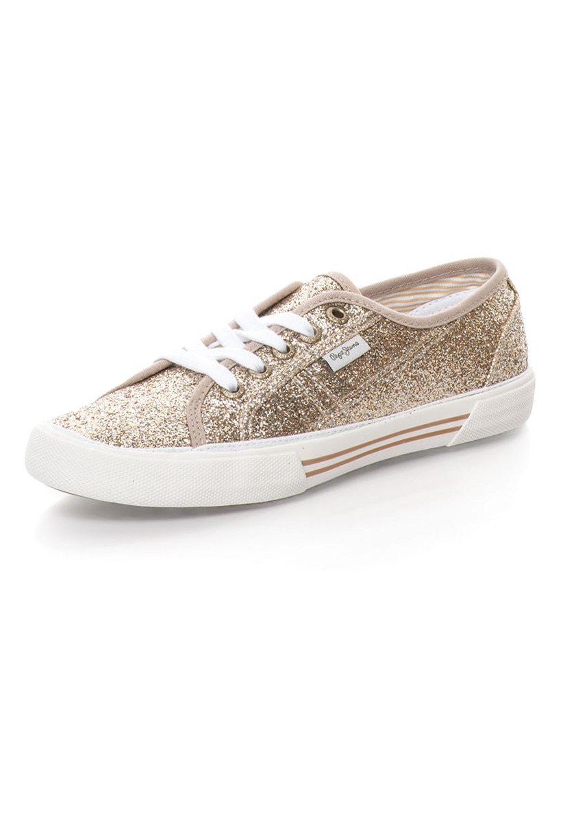 Pepe Jeans London Tenisi aurii stralucitori Aberlady Flash 39