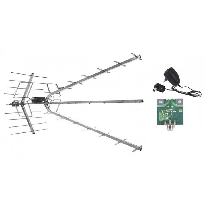 Antena digitala directionala pentru exterior, 45 dB, LIBOX