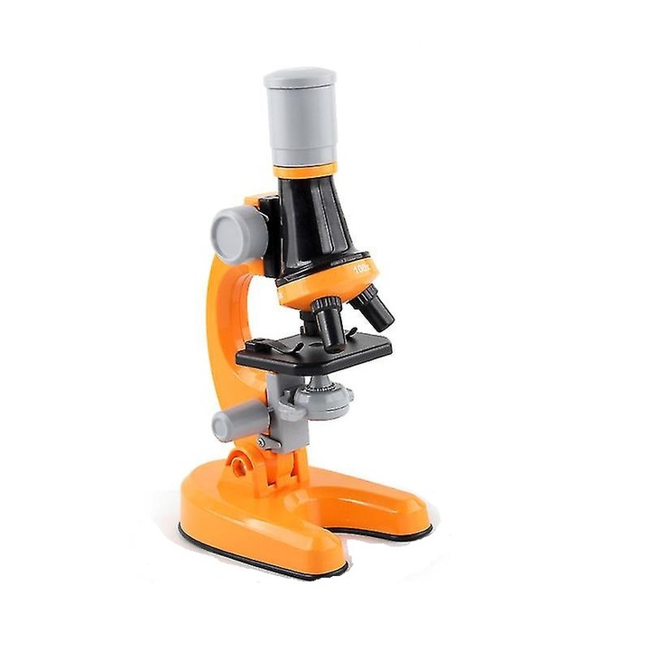 Детски микроскоп STEM, 15 x 10 x 23 cm, оранжев