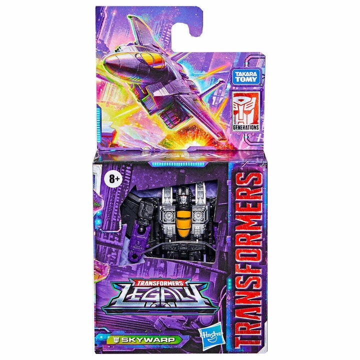 Фигурка Hasbro Transformers - Skywarp, черно-лилаво, 10 см, 8 години+