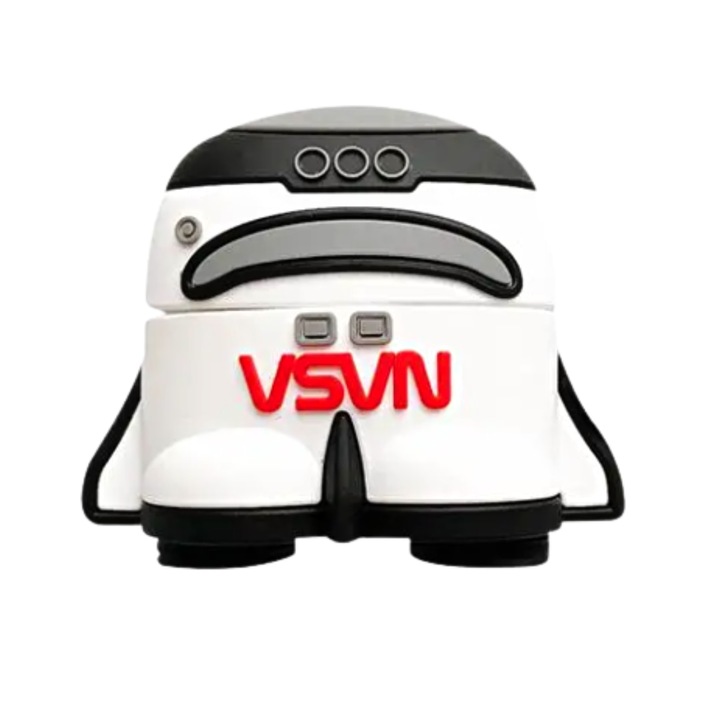 Husa Protectie Silicon Compatibila Cu Airpods Generatia 1/2, Racheta Nasa