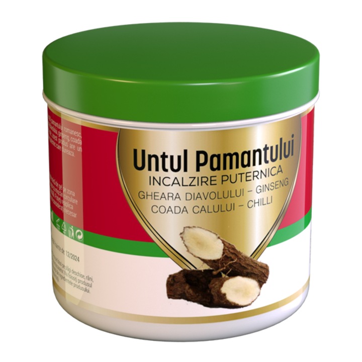 Gel Untul pamantului incalzire cu extract de gheara diavolului, ginseng siberian, coada calului si chilli